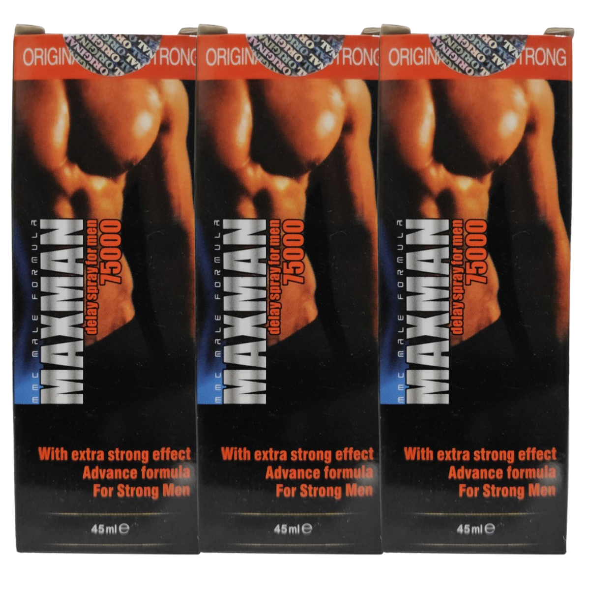 Maxman 75000 delay spray 3 pack, numbing spray for men to delay ejaculation and enhance stamina
