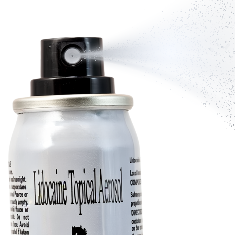 Millennium Stud 5000 Lidocaine Delay Spray can in use – fine mist spray for lasting performance