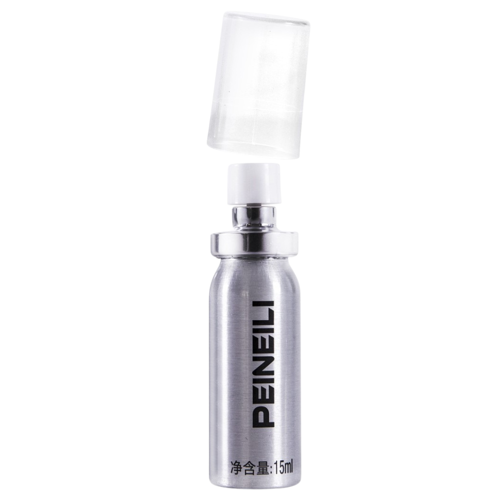 Peineili premature ejaculation spray for men – 15ml desensitizing delay spray bottle with cap removed