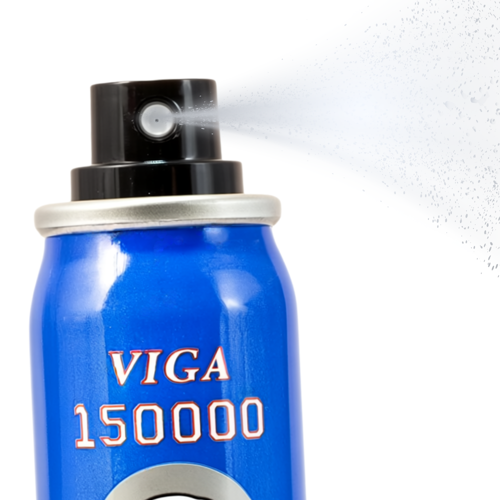 Super Viga 150000 delay spray for men – blue 45ml canister with spray nozzle active, male enhancement delay spray with vitamin E