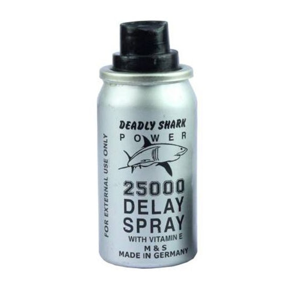 deadly shark power 25000 desensitizing delay spray for men with vitamin e 45ml