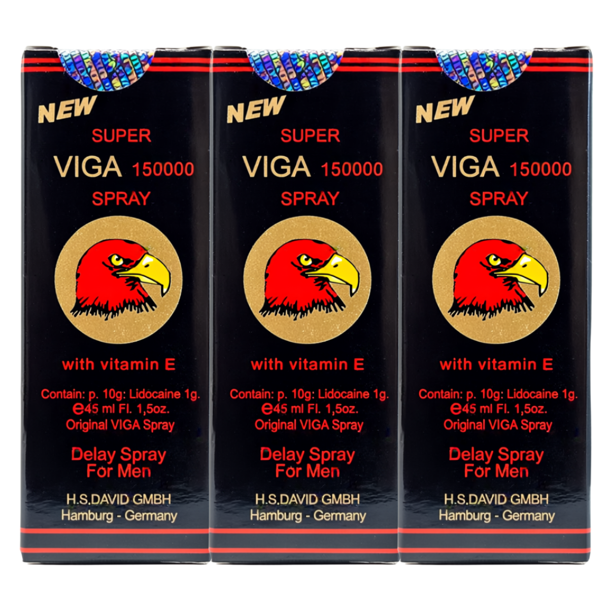 Super Viga 150000 black delay spray 3 pack, numbing spray for men to delay ejaculation and enhance stamina