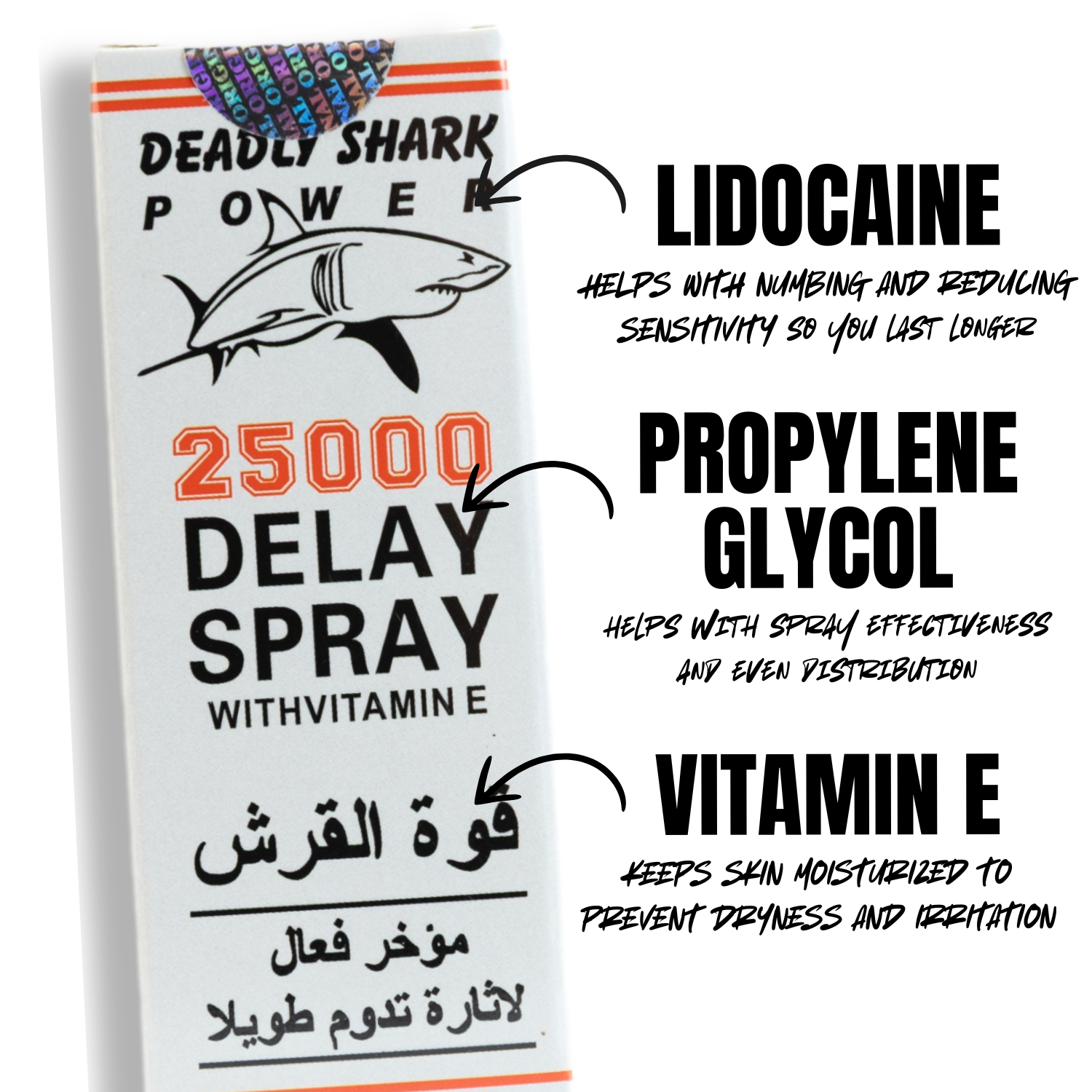 Deadly Shark Power 25000 Delay Spray 45ml