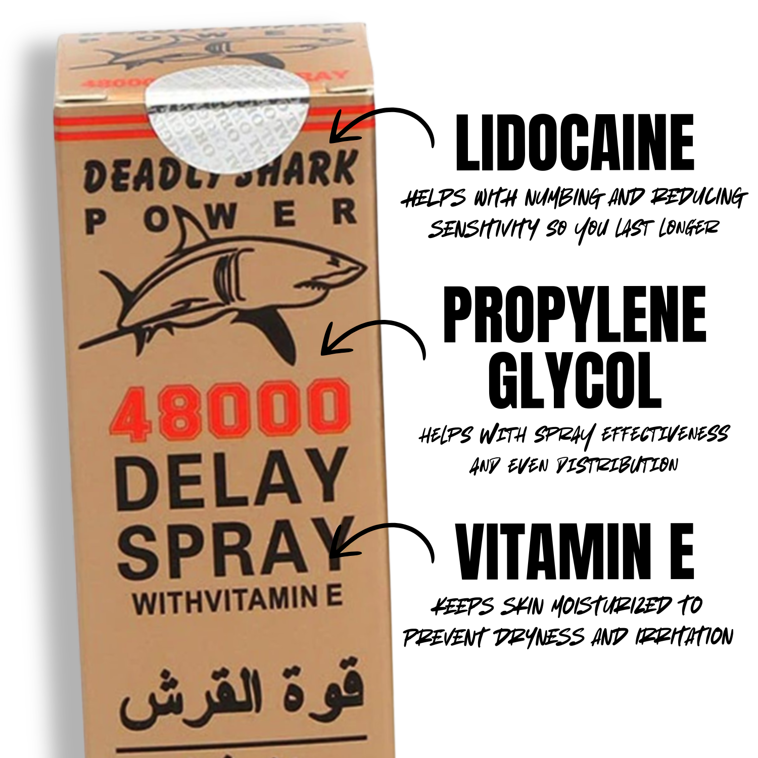 Deadly Shark Power 48000 Delay Spray 45ml