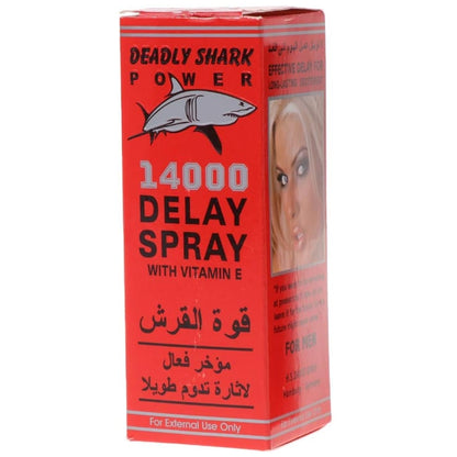 deadly shark power 14000 delay spray for men last longer in the bedroom pe