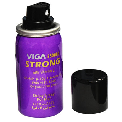 viga 580000 strong delay spray for men 45ml with vitamin e