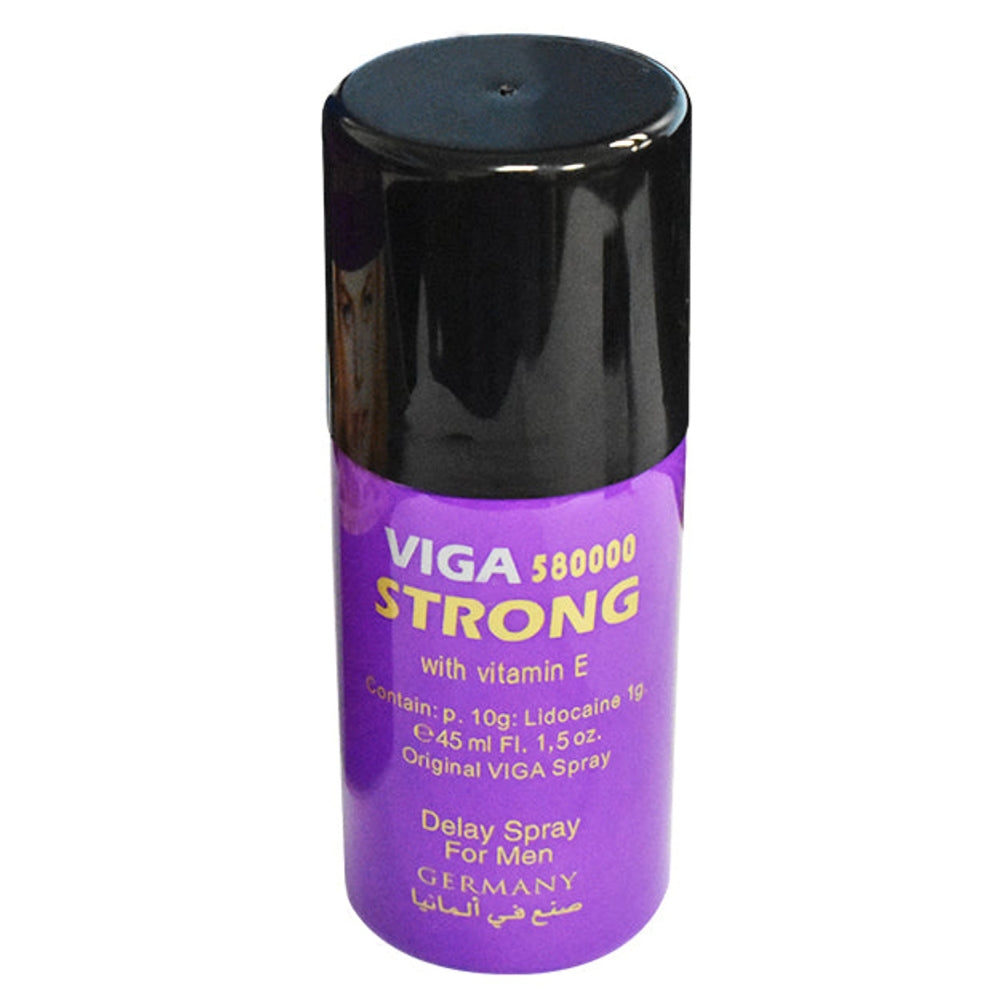 viga 580000 strong delay spray for men 45ml with vitamin e packaging