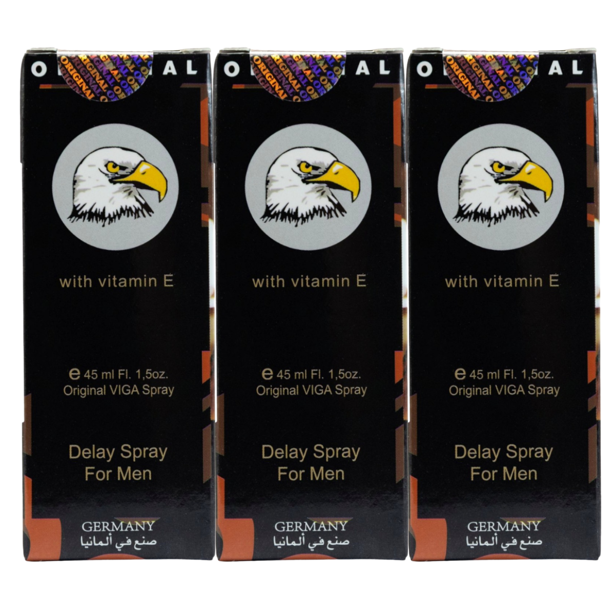VIGA 1 Million Strong Delay Spray 45ml (3 Pack)