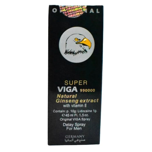 super viga 990000 delay spray for men 45ml with vitamin e prolong climax timing