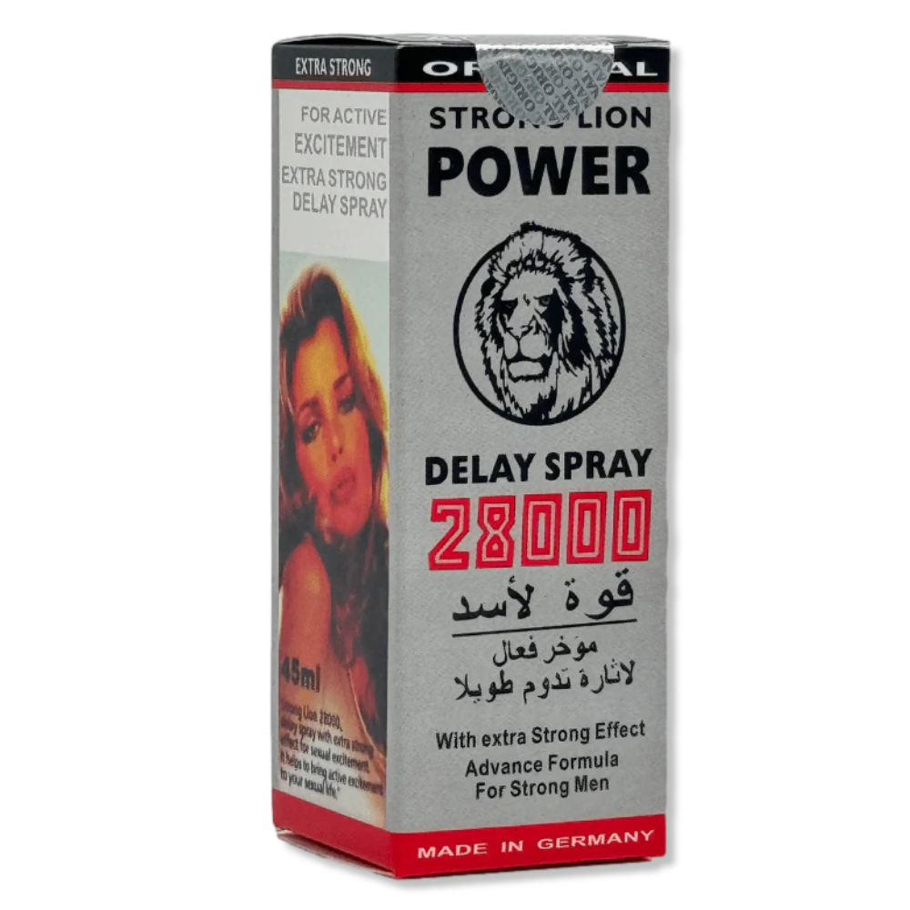 strong lion power 28000 delay spray for men 45ml