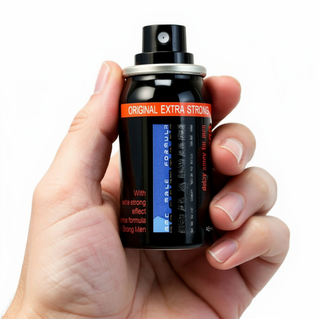 Compact Maxman 75000 delay spray bottle easy to use discreet spray for premature ejaculation support