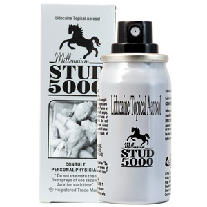 Millennium Stud 5000 Lidocaine Delay Spray with box – male desensitizing spray for longer performance