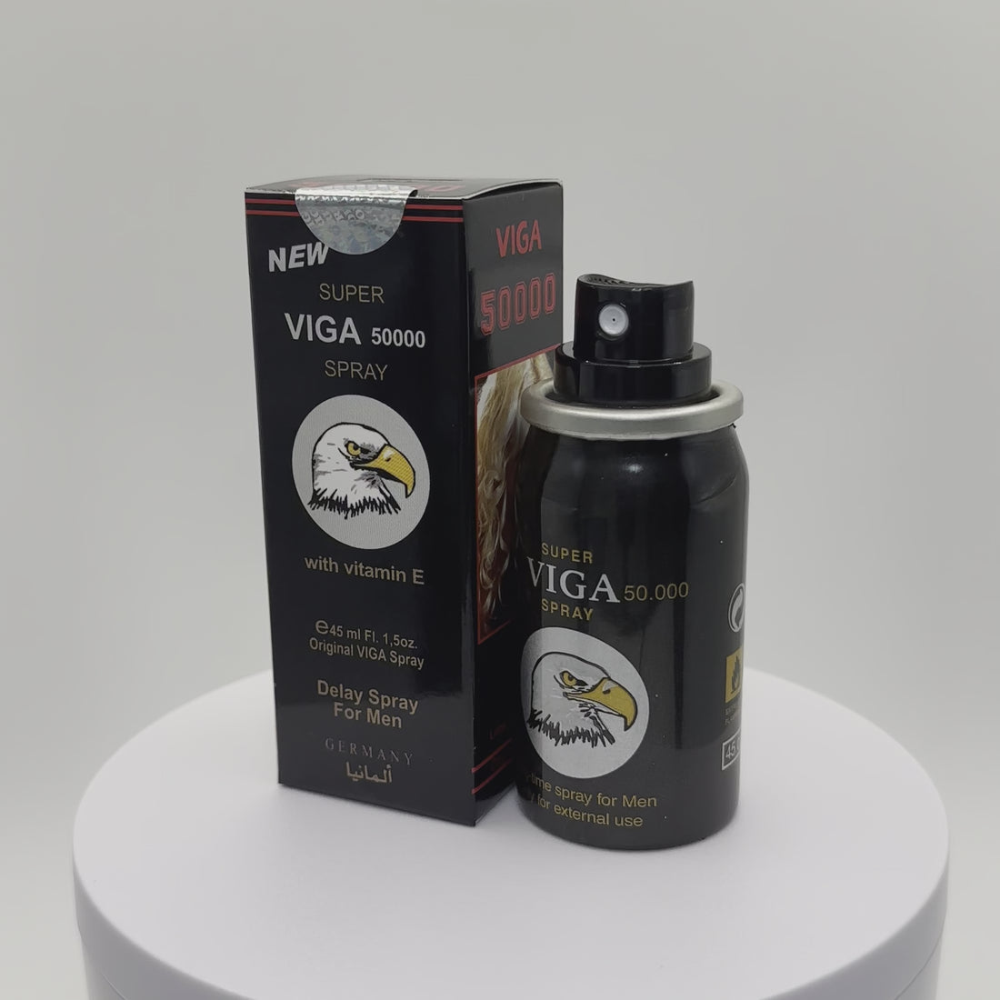 super viga 50000 delay spray with vitamin e for men 45ml video
