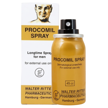 Procomil delay spray 45ml bottle for men to last longer in bed and improve climax control