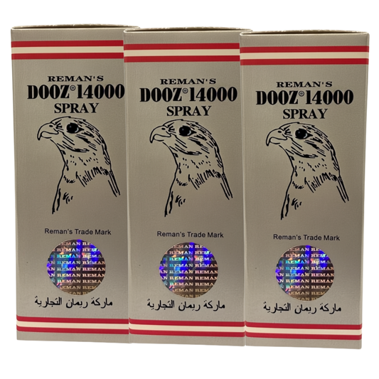 Reman’s Dooz 14000 delay spray 3-pack boxes, numbing spray for men to delay ejaculation and last longer
