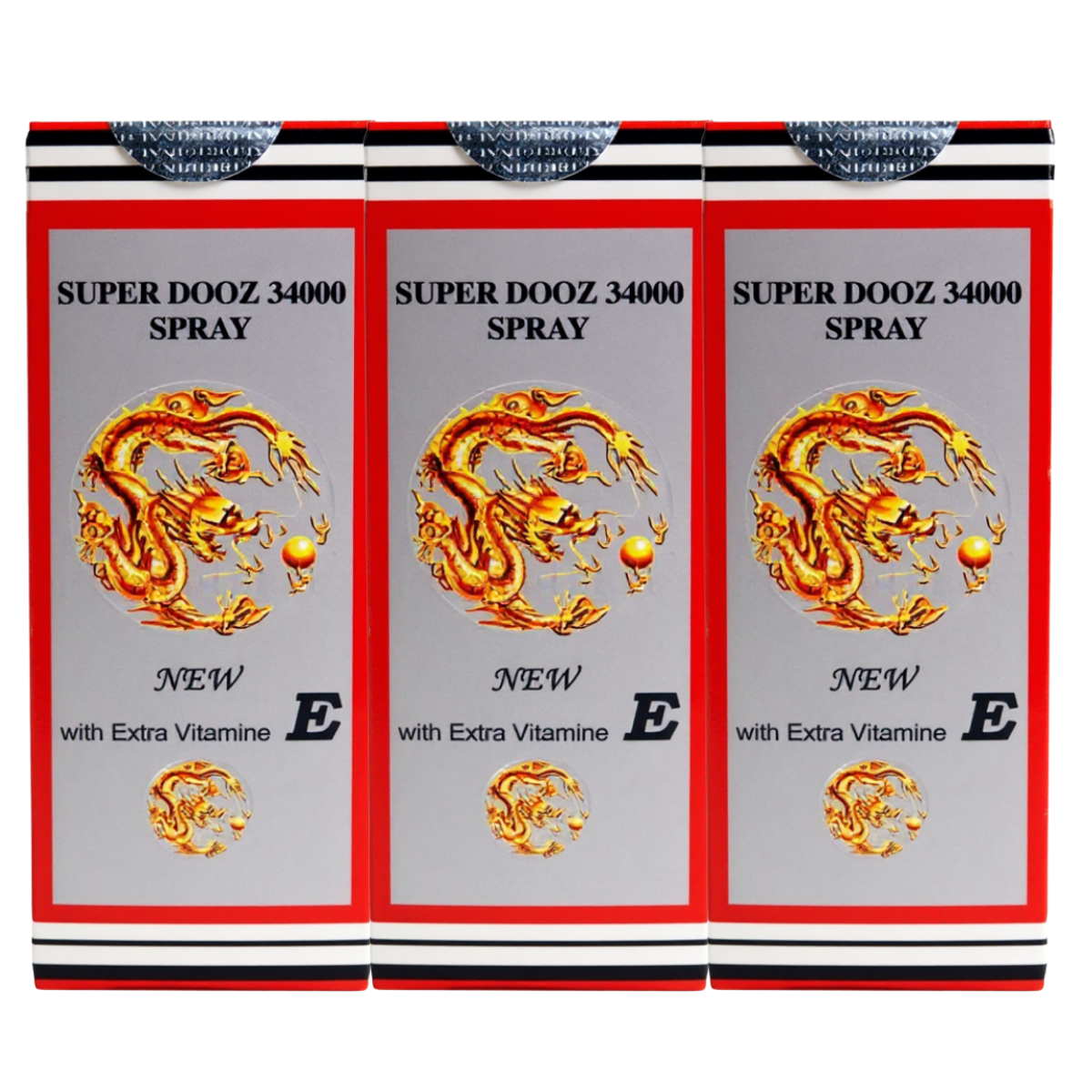 Super Dooz 34000 delay spray three-pack, desensitizing spray for men to delay ejaculation and improve lasting power