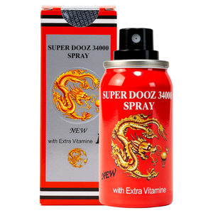 Super Dooz 34000 delay spray 45ml bottle for men to last longer in bed and improve climax control