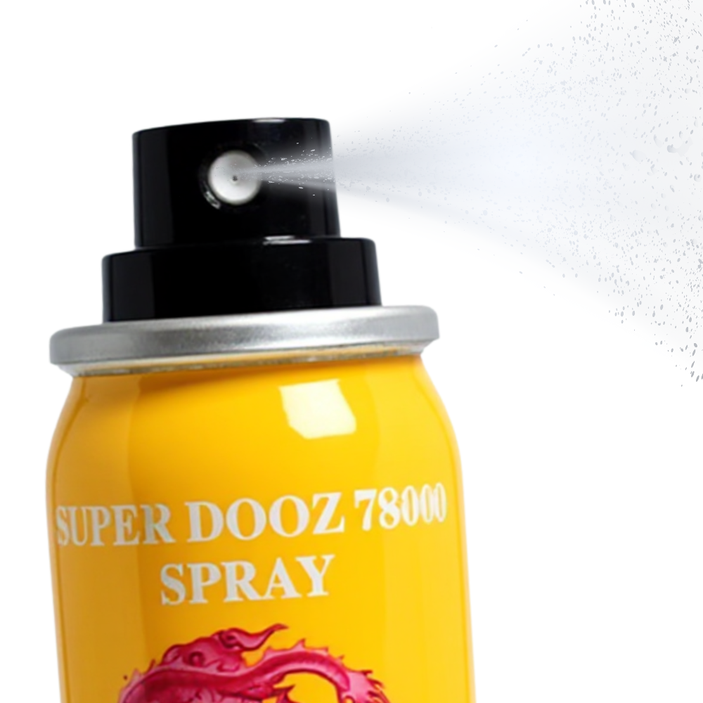 Super Dooz 78000 desensitizing delay spray for men – yellow bottle spraying mist for stamina and control