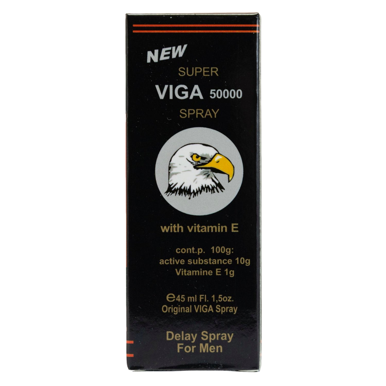 Super Viga 50000 Delay Spray for Men 45ml. Desensitizing Lidocaine Spray to Help Last Longer and Stop PE