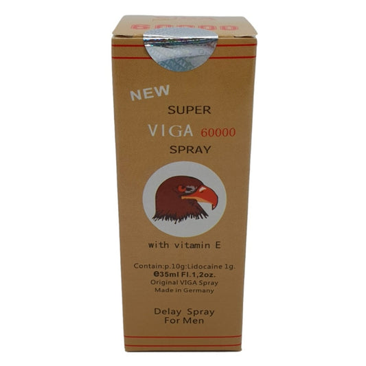 super viga 60000 desensitizing delay spray for men with vitamin e 45ml box