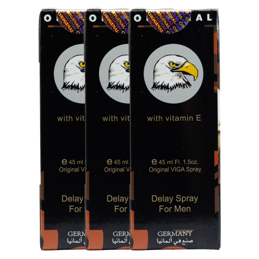 3 Pack of Viga 1 Million Strong Delay Sprays for Men with Vitamin E