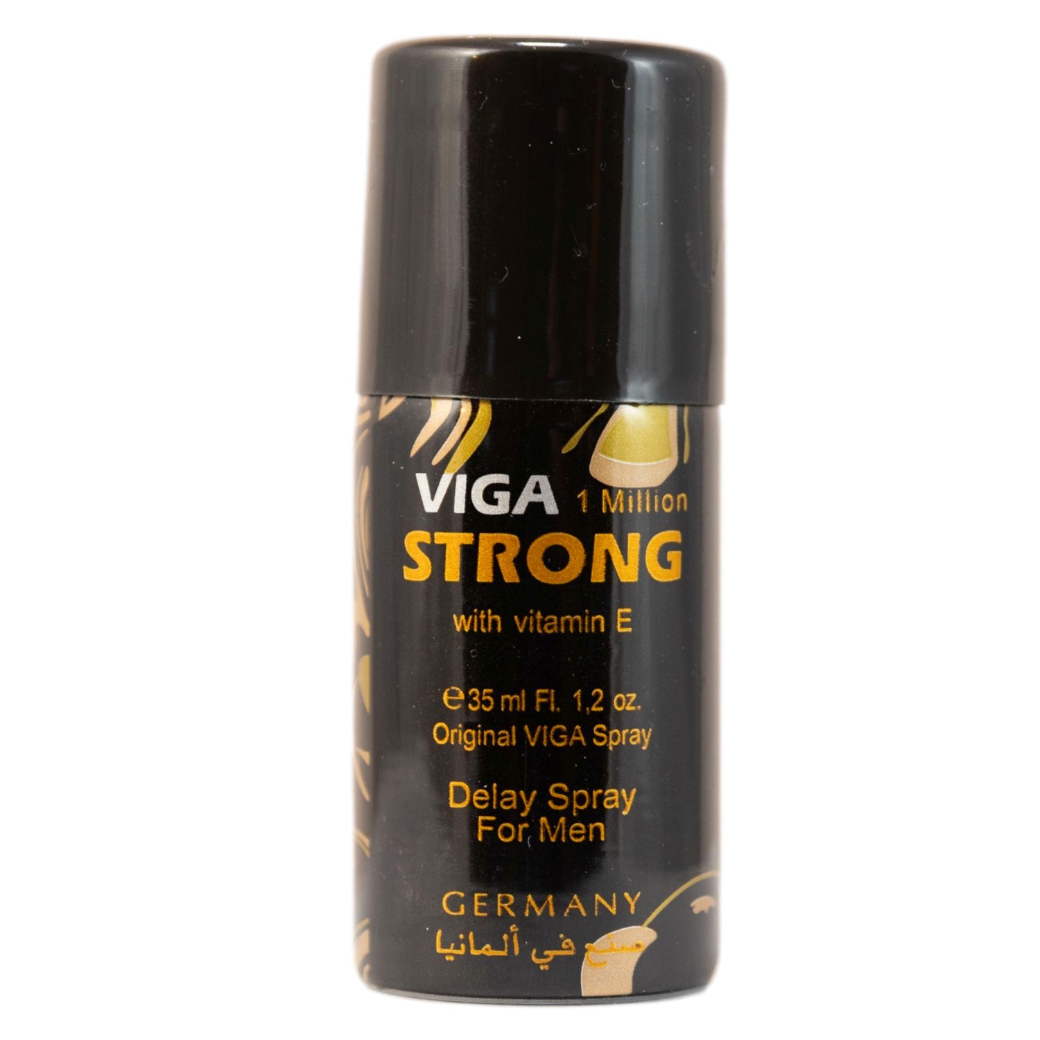 Viga 1 Million Strong Mens Desensitizing Delay Spray 45ml Bottle. Helps Prolong Ejaculation To Last Longer. Rear Bottle