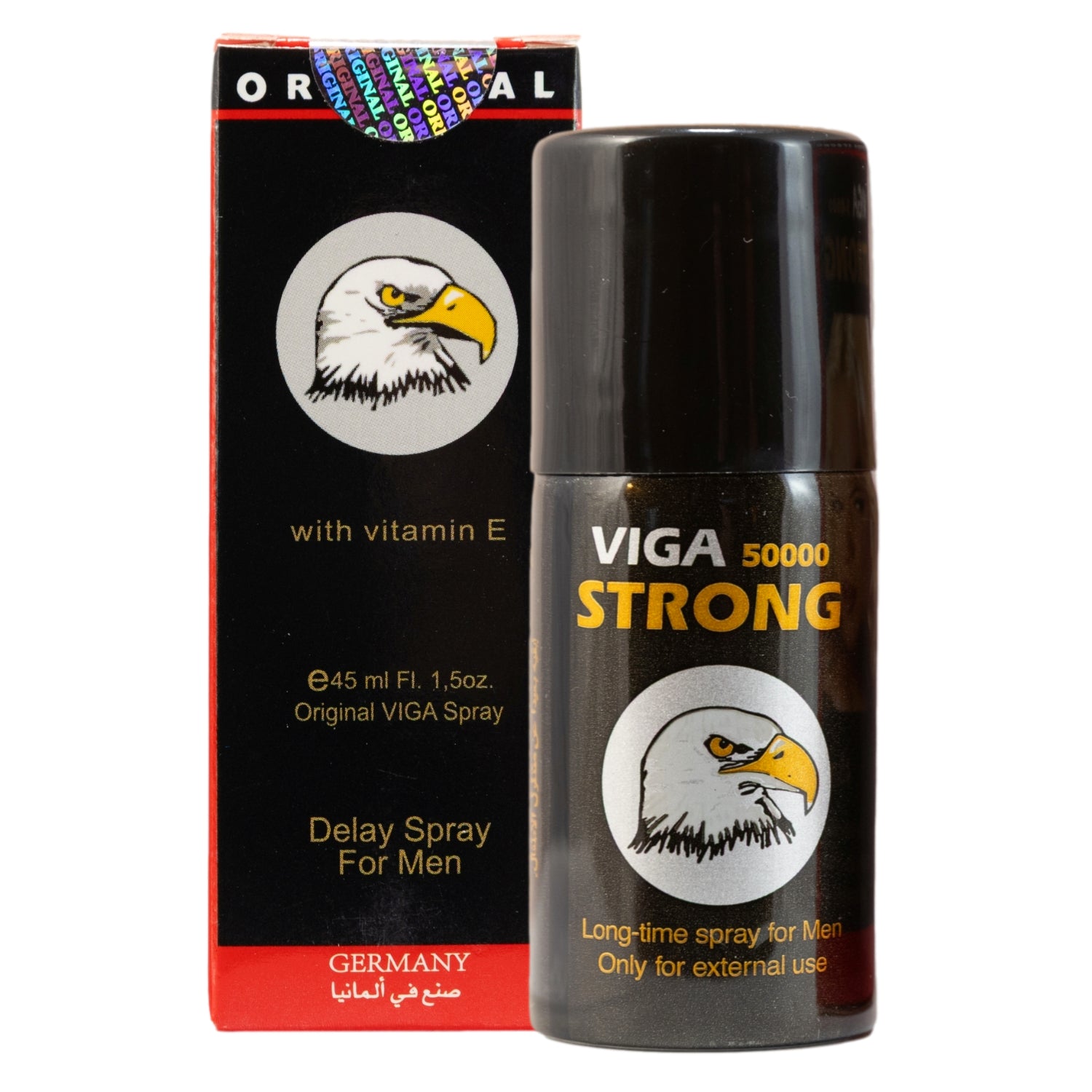 Viga 50000 Strong Mens Desensitizing Spray 45ml. Lidocaine Delaying Spray to Help Men Last Longer and Stop PE